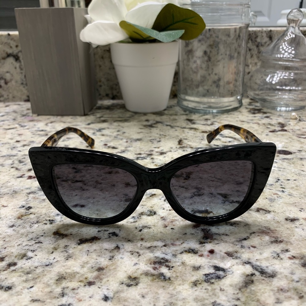 Valentino Black Cat Eye Sunglasses/No Case